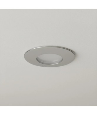 kelvo® KAPA KLV-101-0040 Χωνευτό Φωτιστικό Downlight Σποτ Μπάνιου για Λάμπα MR16 με Ντουί GU10 AC 220-240V Αδιάβροχο IP65 - Νίκελ Χρώμιο - Μ8.5 x Π8.5 x Υ4.2cm - Q7.5cm